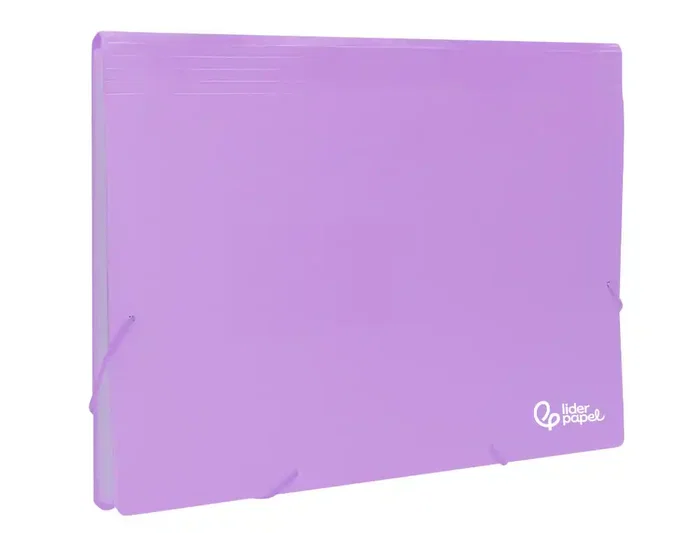 Liderpapel Carpeta Clasificador Fuelle Polipropileno DIN A4 Lavanda Opaco 13 Departamentos
