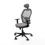 PIQUERAS Y CRESPO Silla de oficina Jorquera Gris con Mecanismo Sincro/Traslack