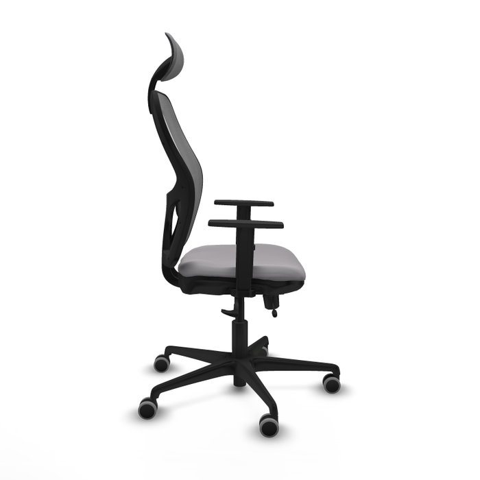 PIQUERAS Y CRESPO Silla de oficina Jorquera Gris con Mecanismo Sincro/Traslack