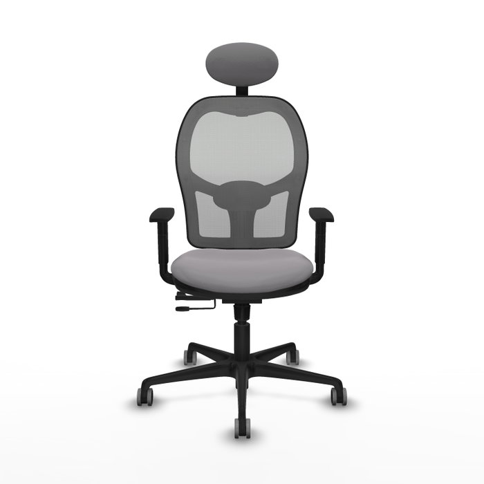 PIQUERAS Y CRESPO Silla de oficina Jorquera Gris con Mecanismo Sincro/Traslack