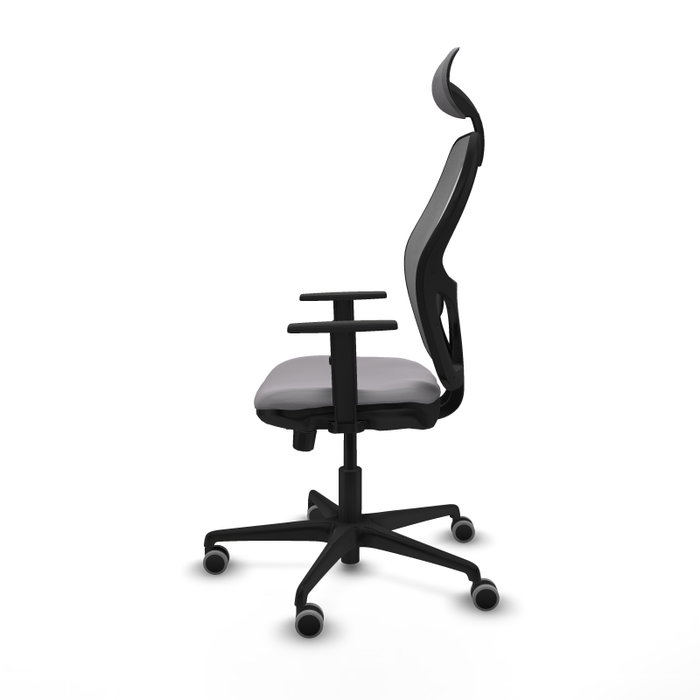 PIQUERAS Y CRESPO Silla de oficina Jorquera Gris con Mecanismo Sincro/Traslack