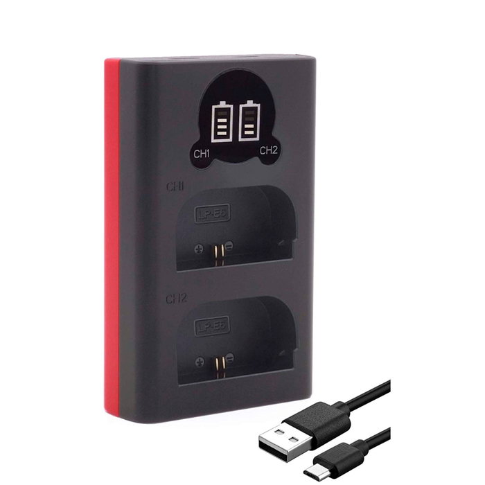 Baxxtar Pro Charger LCD Dual para LP-E6 Baxxtar Pro Charger LCD Dual para LP-E6