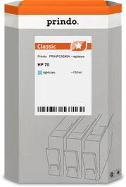 Prindo Classic Cartucho de Tinta Cian Claro Compatible HP 70 Cian Claro 130ml