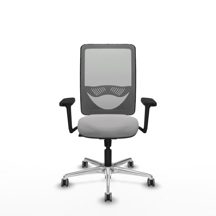PIQUERAS Y CRESPO Silla de oficina Zulema Gris con mecanismo Sincro