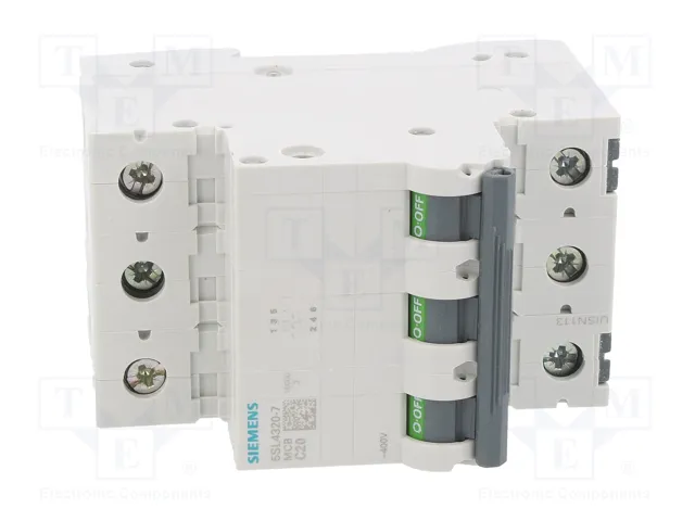 SIEMENS 5SL4320-7 Interruptor magnetotérmico 3 polos 20A 10kA