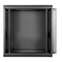 Phasak Armario Rack Mural 19" Pro 12U 600x450 Negro Flat Pack