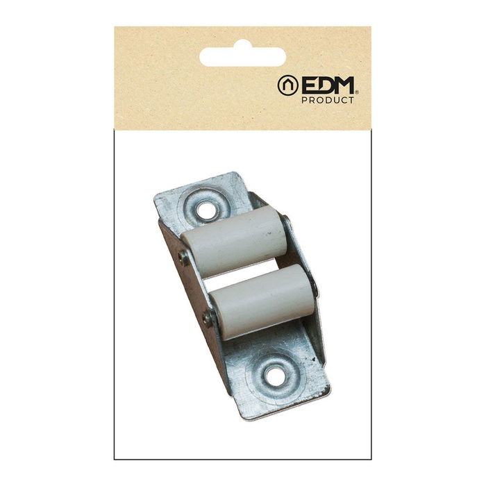 Edm Guia Cinta Persiana Metálica PR11 Acero Acabado Blanco 27x20x65mm