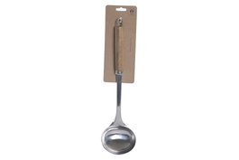 DKD Home Decor Cucharón INOX ACACIA Natural y Plateado