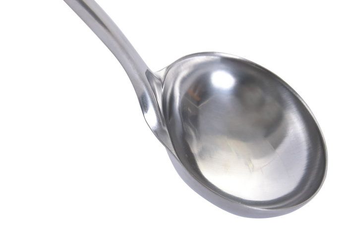 DKD Home Decor Cucharón INOX ACACIA Natural y Plateado DKD Home Decor Cucharón INOX ACACIA Natural y Plateado