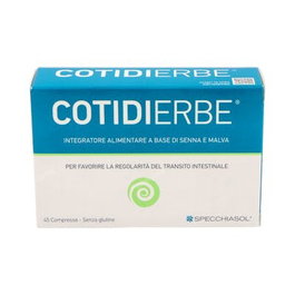 SPECCHIASOL Cotidierbe 45 Comprimidos - Sena, Malva y Canela para el Tránsito Intestinal