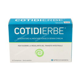 SPECCHIASOL Cotidierbe 45 Comprimidos - Sena, Malva y Canela para el Tránsito Intestinal