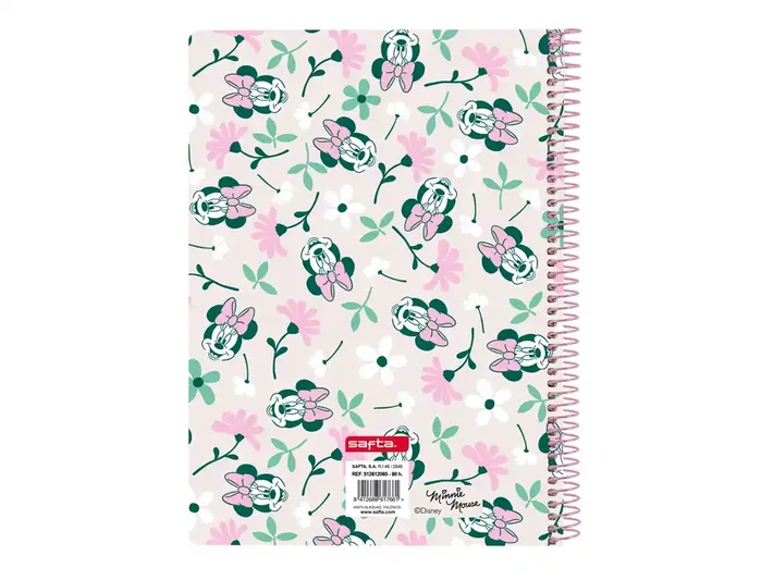 Safta Libreta Espiral Minnie Mouse Minty Tapas Duras 80 Hojas Safta Libreta Espiral Minnie Mouse Minty Tapas Duras 80 Hojas