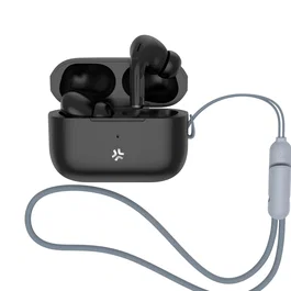 Celly HARMONY Auriculares Inalámbricos TWS con Cancelación Activa de Ruido (ANC), Negro, Carga USB Tipo C, Bluetooth 5.3, 5h Autonomía, para Llamadas y Música