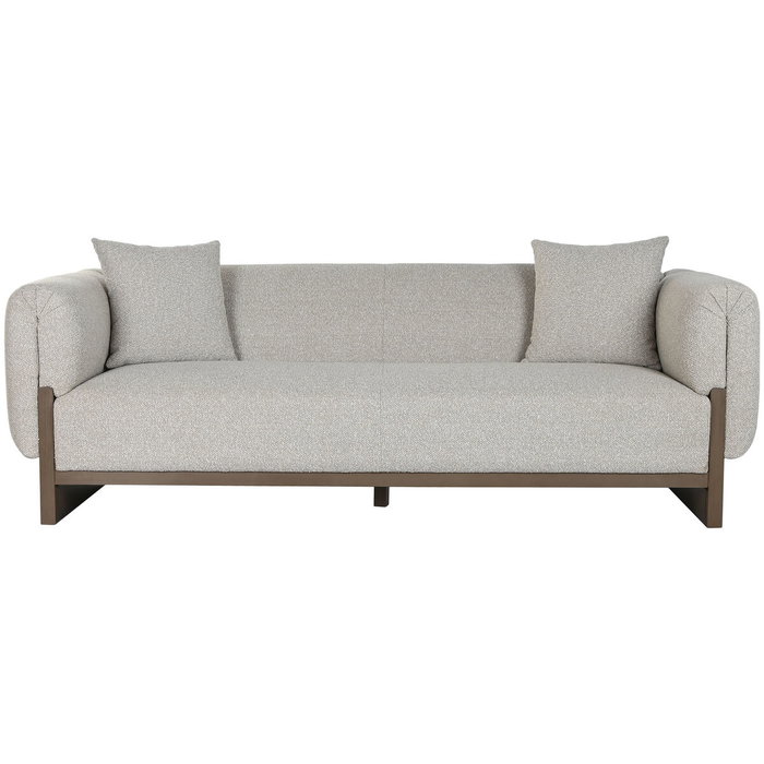 DKD Home Decor Sofá de Madera de Boj y Poliéster en Crudo