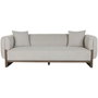 DKD Home Decor Sofá de Madera de Boj y Poliéster en Crudo