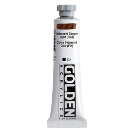 Golden Colores Acrílicos Iridiscente Cobrizo Claro Fino 59 ml