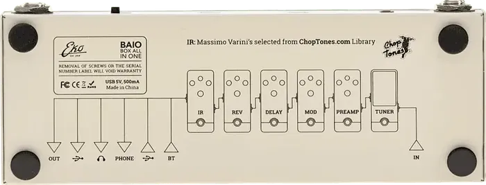 EKO Multi Efectos All In One para Guitarra Eléctrica con USB, Bluetooth y Batería Recargable EKO Multi Efectos All In One para Guitarra Eléctrica con USB, Bluetooth y Batería Recargable