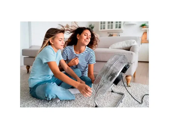 Blaupunkt Ventilador Industrial de Suelo BP2020 Cromado 30cm 40W
