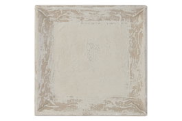 DKD Home Decor Decoración de pared MDF 80x80 Moderno Envejecido Blanco