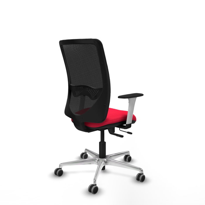 PIQUERAS Y CRESPO Silla de oficina Zulema Roja con Malla Negra