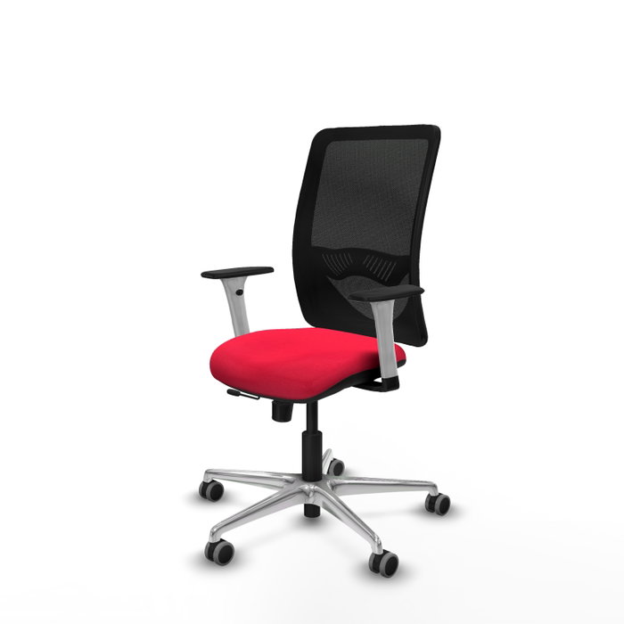 PIQUERAS Y CRESPO Silla de oficina Zulema Roja con Malla Negra
