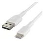 Belkin cab001bt1mwh2pk - Cable USB 2.0 USB-A a USB-C Blanco, Longitud 1 metro, Pack de 2 unidades