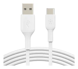 Belkin cab001bt1mwh2pk - Cable USB 2.0 USB-A a USB-C Blanco, Longitud 1 metro, Pack de 2 unidades