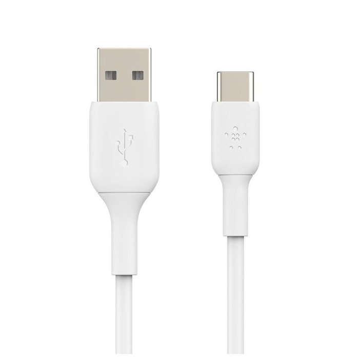 Belkin Cable CAB001BT1MWH2PK USB-C a USB-A BoostCharge 1 Metro Blanco - Pack de 2