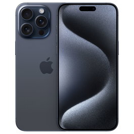 Apple iPhone 15 Pro Max 256GB Blue Titanium, Pantalla Super Retina XDR 6.7", Cámara Triple 48MP, 5G, iOS 17, Resistente al Agua IP68