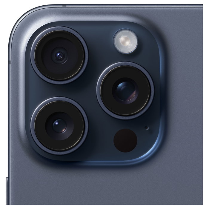 Apple iPhone 15 Pro Max 256GB Blue Titanium, Pantalla Super Retina XDR 6.7", Cámara Triple 48MP, 5G, iOS 17, Resistente al Agua IP68