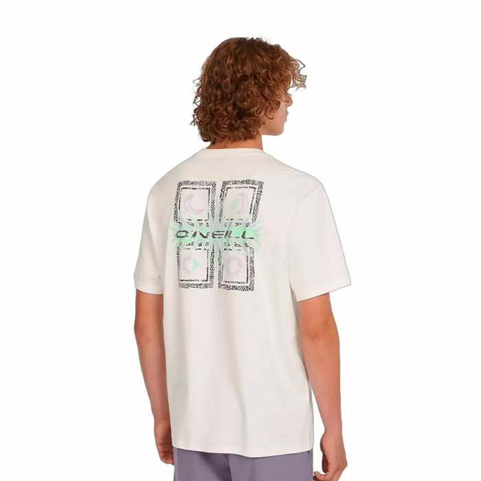 Camiseta de Manga Corta Hombre O'Neill Retro Blanco S Camiseta de Manga Corta Hombre O'Neill Retro Blanco S