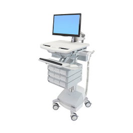 Ergotron StyleView Carro multimedia con accionamiento SLA y 9 cajones