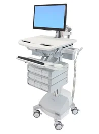 Ergotron StyleView Carro multimedia con accionamiento SLA y 9 cajones