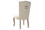 DKD Home Decor Silla Lino Rubberwood Beige