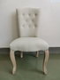 DKD Home Decor Silla Lino Rubberwood Beige