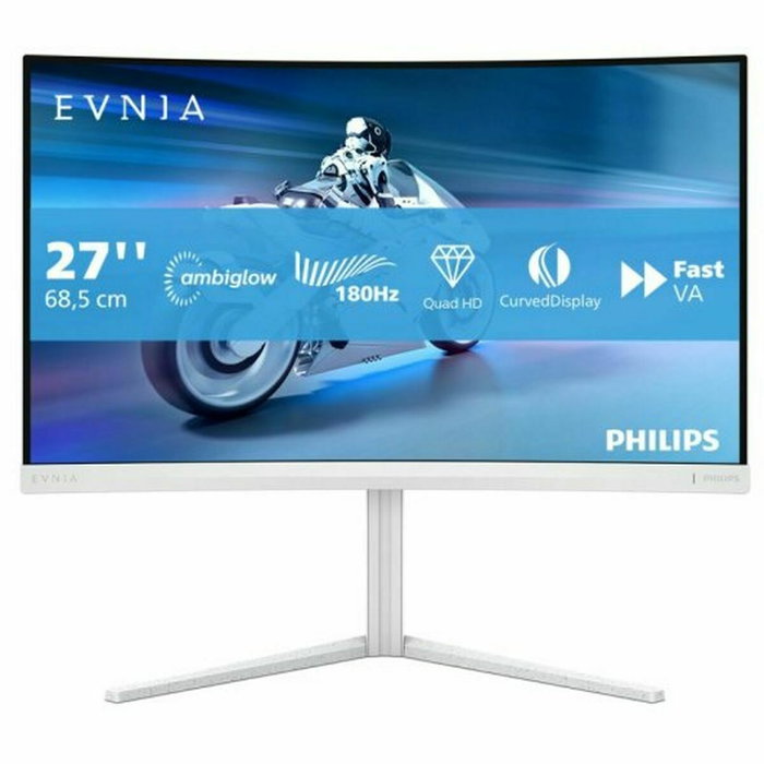 Philips Evnia 5000 27M2C5501/00 Monitor Gaming Curvo Blanco 27 Pulgadas QHD 180 Hz