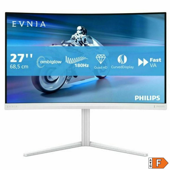 Philips Evnia 5000 27M2C5501/00 Monitor Gaming Curvo Blanco 27 Pulgadas QHD 180 Hz