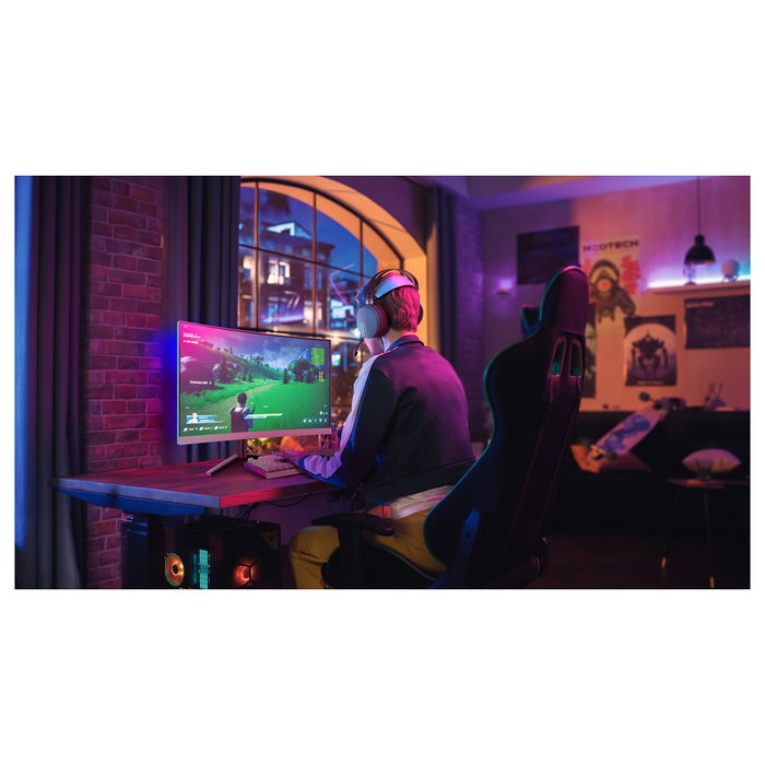 Philips Evnia 27" Monitor Gaming Curvo, 27M2C5501/00, 180Hz, Resolución QHD 2560x1440, 1ms, AMD FreeSync Premium, HDR10, Blanco Philips Evnia 27" Monitor Gaming Curvo, 27M2C5501/00, 180Hz, Resolución QHD 2560x1440, 1ms, AMD FreeSync Premium, HDR10, Blanco