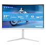 Philips Evnia 27" Monitor Gaming Curvo, 27M2C5501/00, 180Hz, Resolución QHD 2560x1440, 1ms, AMD FreeSync Premium, HDR10, Blanco