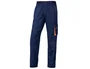 Deltaplus Pantalón de trabajo Panostyle Cintura Ajustable 5 Bolsillos Color Azul Naranja Talla 3XL