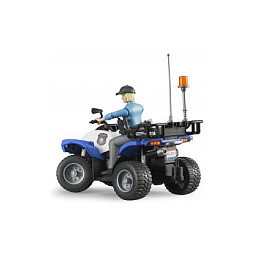 bruder Polizei-Quad mit Polizist und Ausstattung 63010