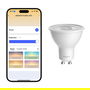 Aqara Bombilla LED T2 GU10 Inteligente, Blanco, 2700K-6500K CCT, 450 lm, Bluetooth/Zigbee, para Apple HomeKit, Alexa, Google