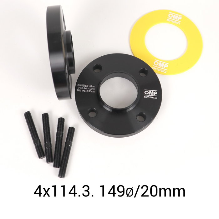 Omp OMPS08322001 Separadores Doble Centraje 20 mm 4x114.3 M12x1.25