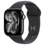 Apple Watch Series 11 GPS 42mm Aluminio Negro con Correa Deportiva Negro S/M - 64GB WiFi Reloj Inteligente con GPS y Pantalla Retina OLED