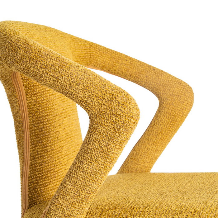 Silla Jaspeado Mostaza Tejido Contract 52,50 X 59 X 79 cm (Set de 2) Silla Jaspeado Mostaza Tejido Contract 52,50 X 59 X 79 cm (Set de 2)