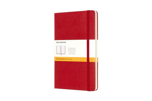 Cuaderno Moleskine Clasico Tapa Dura 13X21 240H 70Gr. Horizontal Con Goma Roja Cuaderno Moleskine Clasico Tapa Dura 13X21 240H 70Gr. Horizontal Con Goma Roja