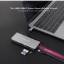 Nanocable Hub USB-C 9 en 1 con 2xHDMI 4K, 3xUSB-A, RJ45 y PD 100W - Gris