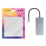 Nanocable Hub USB-C 9 en 1 con 2xHDMI 4K, 3xUSB-A, RJ45 y PD 100W - Gris