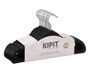 KIPIT Set de 8 Perchas de Plástico y Metal en Negro