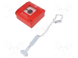 SPAMEL OP1 Pulsador contra incendio IP65 Rojo